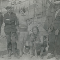 In un cantiere di lavoro nei Pirenei, 1928